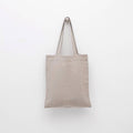 A natural linen tote bag with matching shoulder straps displayed against a plain white background.